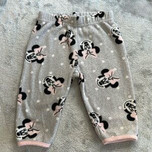 🛑 
Disney - Minnie Mouse - Fuzzy  Fleece Joggers. Size 3-6 months